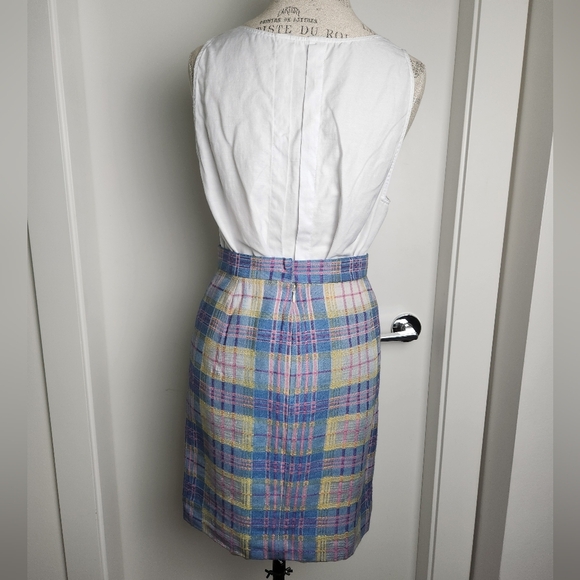 Givenchy Pastel Plaid Pencil Skirt - Picture 3 of 16